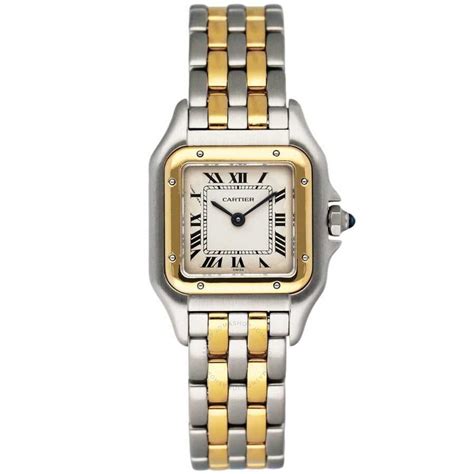 used gold cartier watch|cartier panthere watch pre owned.